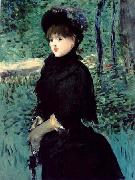 Edouard Manet La Promenade Madame Gamby oil on canvas